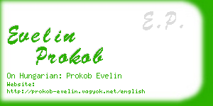 evelin prokob business card